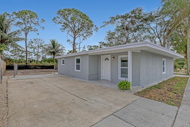 view of ranch-style home