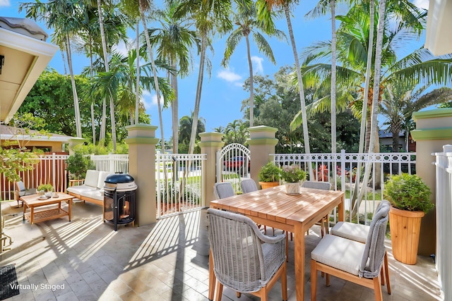 view of patio / terrace with outdoor lounge area