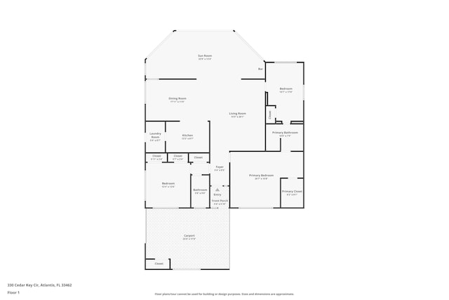 330 Cedar Key Cir, Atlantis, FL 33462 - floor plan