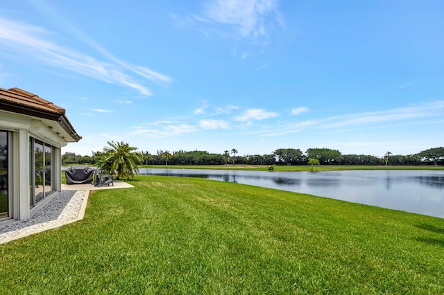 330 Cedar Key Cir, Atlantis, FL 33462 - view of yard featuring a water view