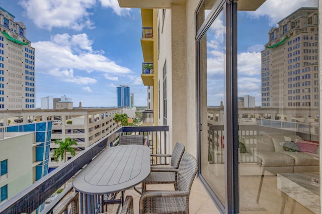 view of balcony