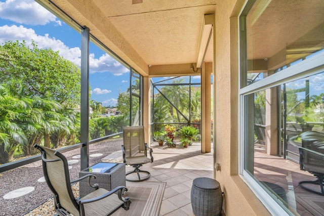 view of sunroom / solarium