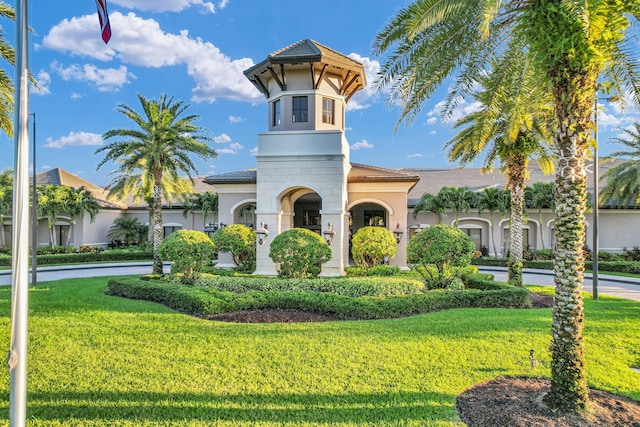 view of property with driveway