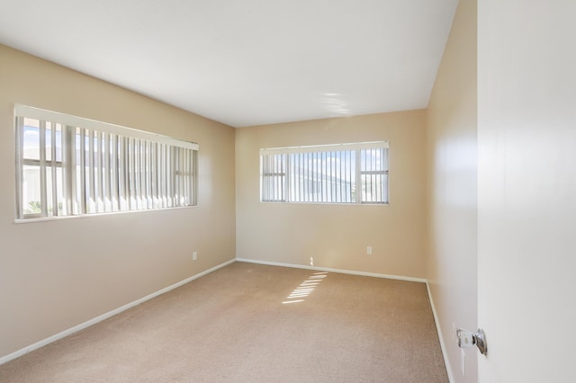 view of carpeted empty room