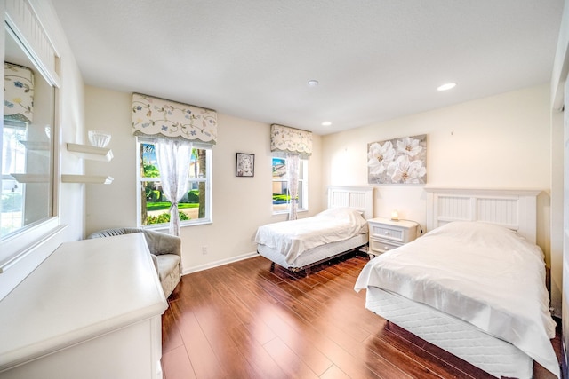 bedroom featuring hardwood / wood-style flooring