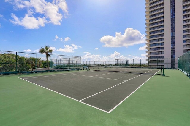 view of tennis court