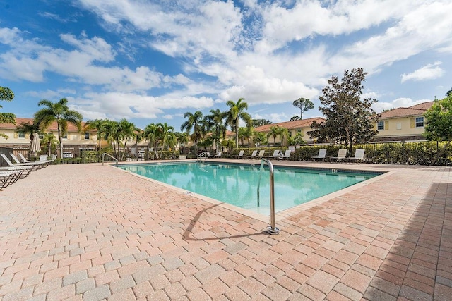 view of pool with a patio