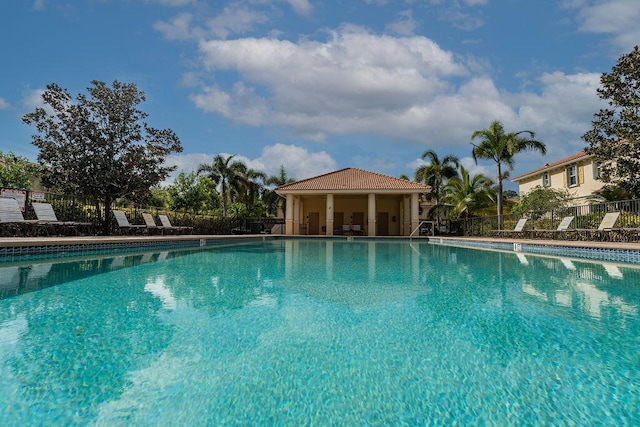 view of pool