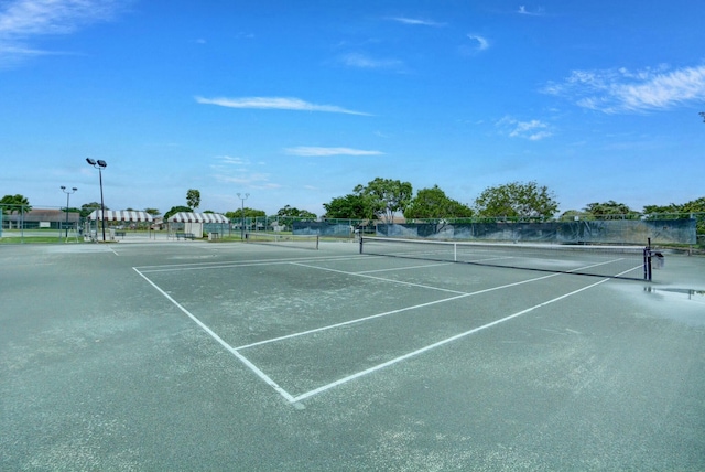 view of tennis court