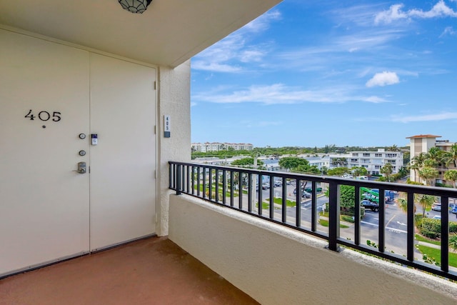 view of balcony