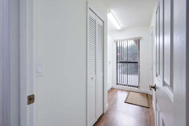 2843 SW Mariposa Cir, Palm City, FL 34990 - corridor with wood finished floors