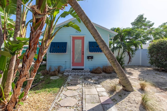 view of front of home