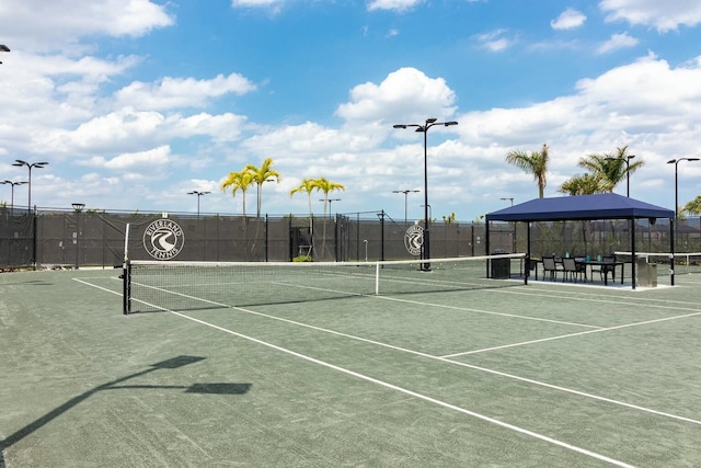 view of tennis court