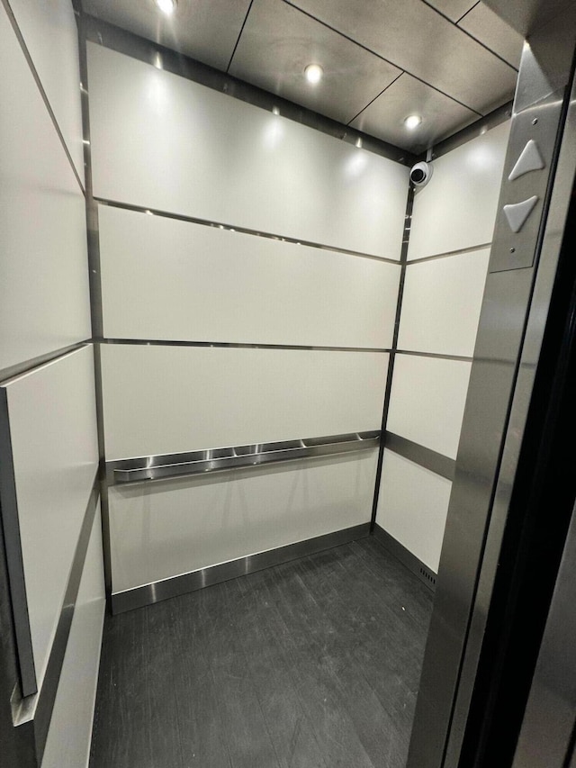 1000 NE 12th Ave Unit 304, Hallandale Beach, FL 33009 - elevator with baseboards, recessed lighting, and a surveillance system