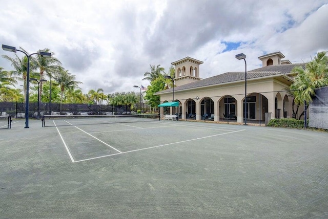 view of tennis court