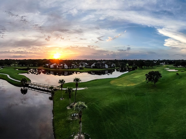 view of home's community featuring a water view