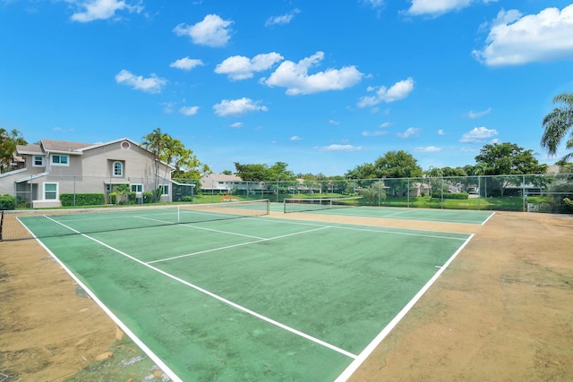 view of tennis court