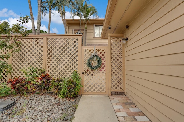 6136 SE Georgetown Pl, Hobe Sound, FL 33455 - entrance to property featuring a gate