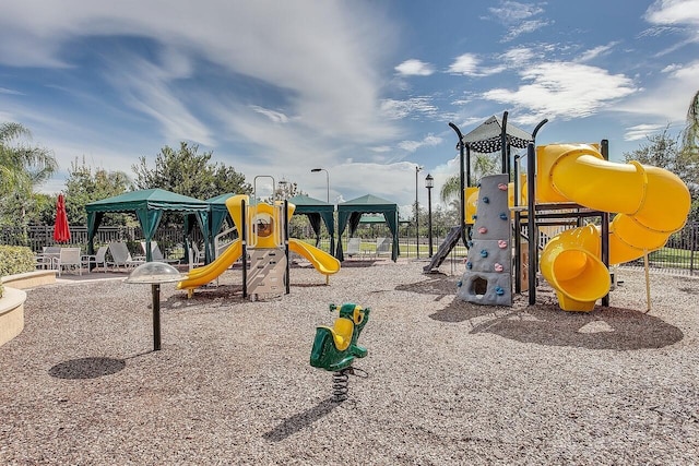 view of jungle gym