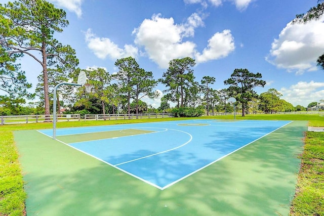 view of sport court