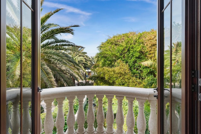 view of balcony