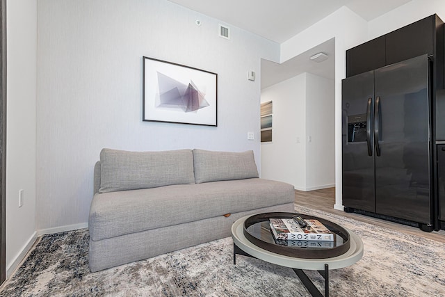 living room featuring hardwood / wood-style floors