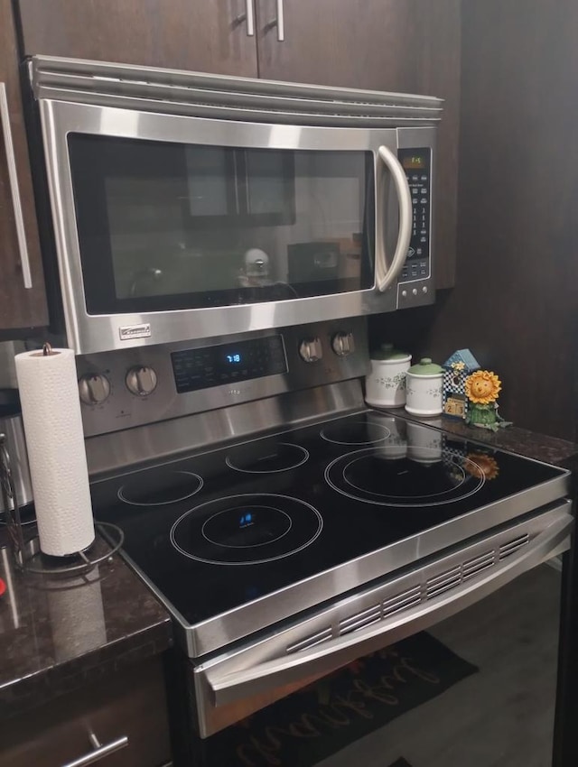 interior details with appliances with stainless steel finishes