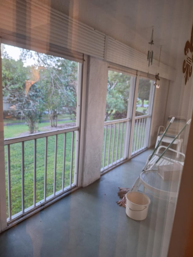 sunroom featuring plenty of natural light