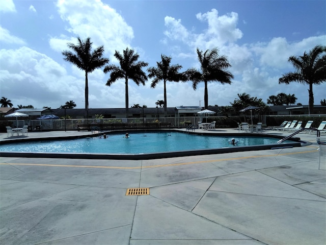 view of pool with a patio