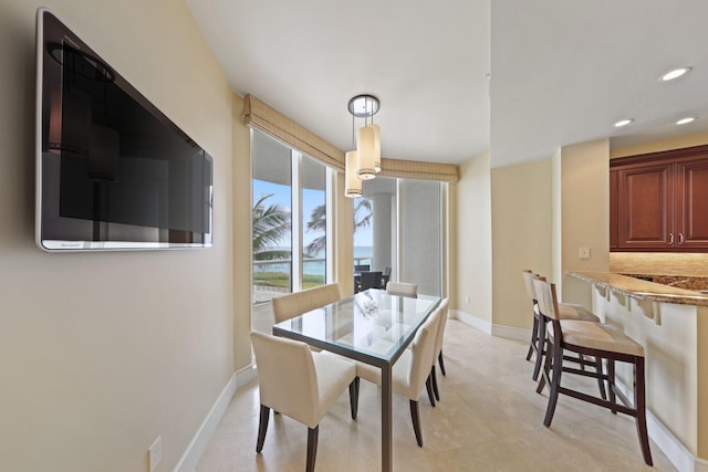 view of dining room