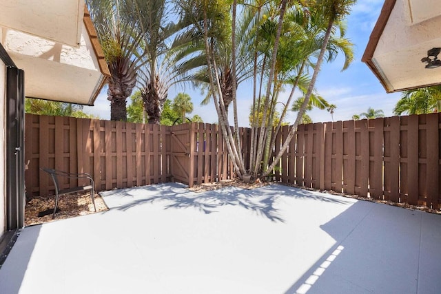 view of yard featuring a patio area