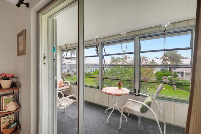 view of sunroom / solarium