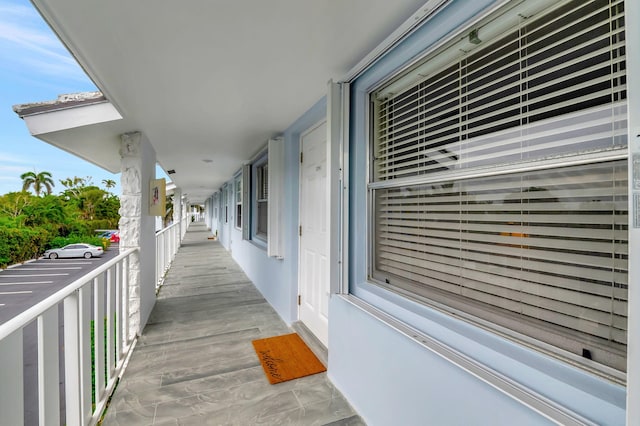 view of balcony