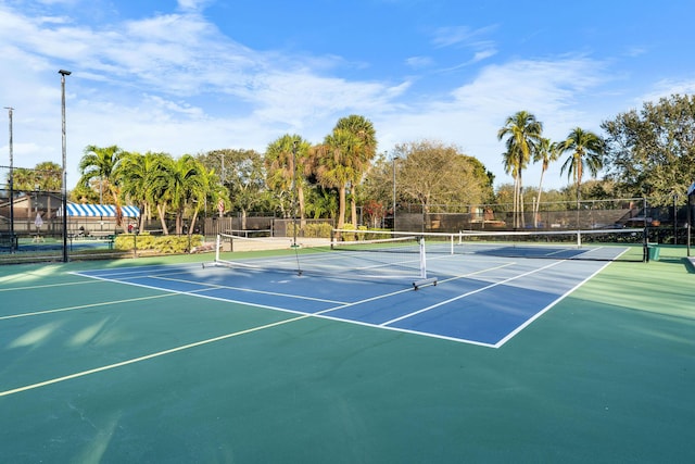 view of sport court