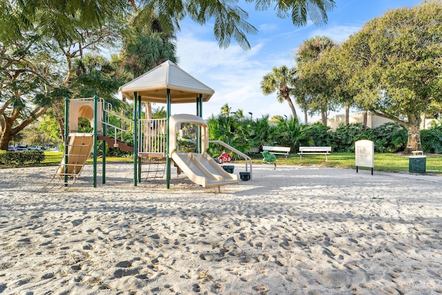 view of play area