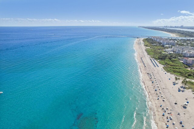 water view featuring a beach view