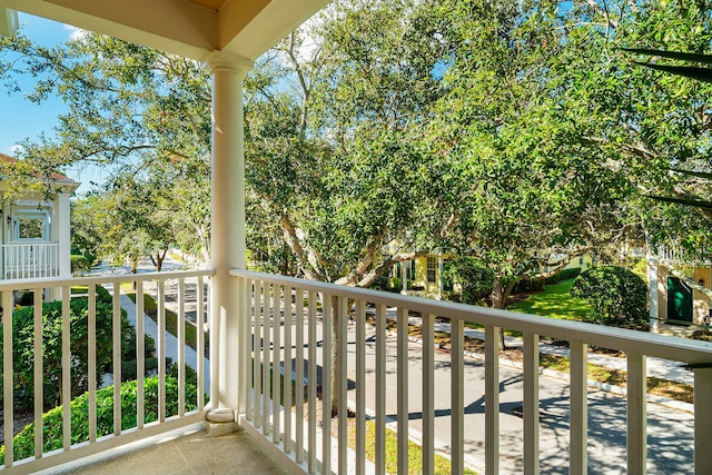 view of balcony