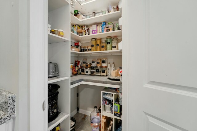 view of pantry