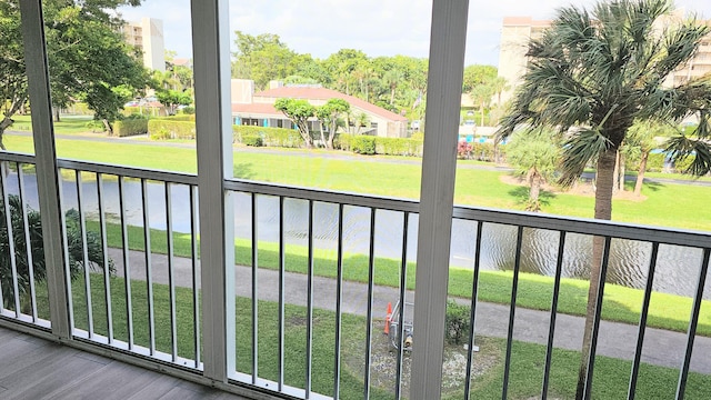 unfurnished sunroom featuring plenty of natural light