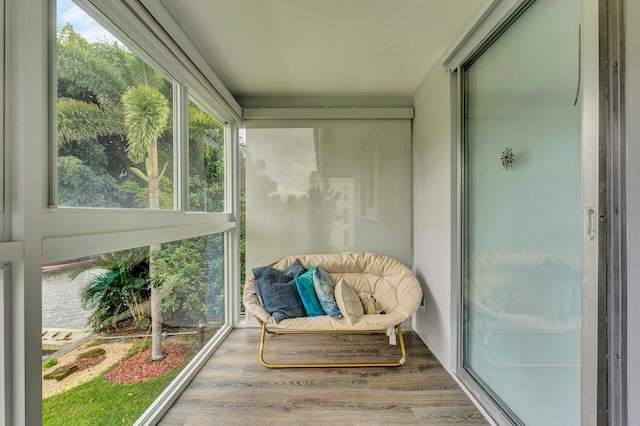 sunroom featuring plenty of natural light