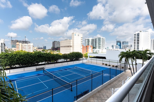 view of tennis court