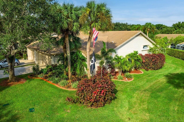 exterior space featuring a yard