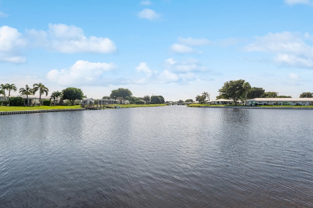 view of water feature