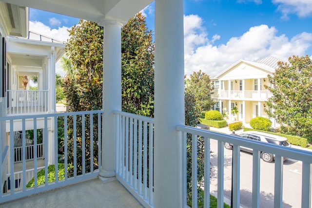 view of balcony