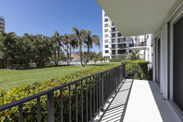 view of balcony