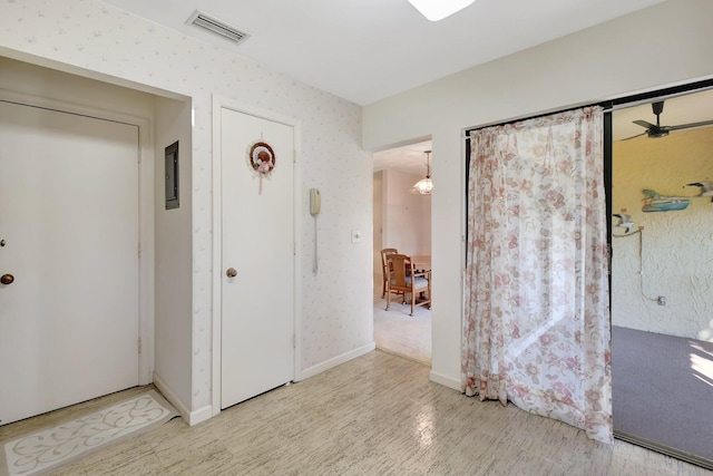 entrance foyer featuring light hardwood / wood-style floors