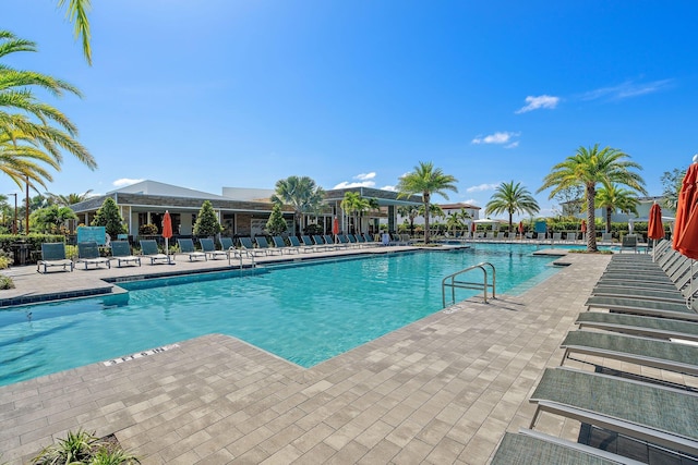 view of pool with a patio