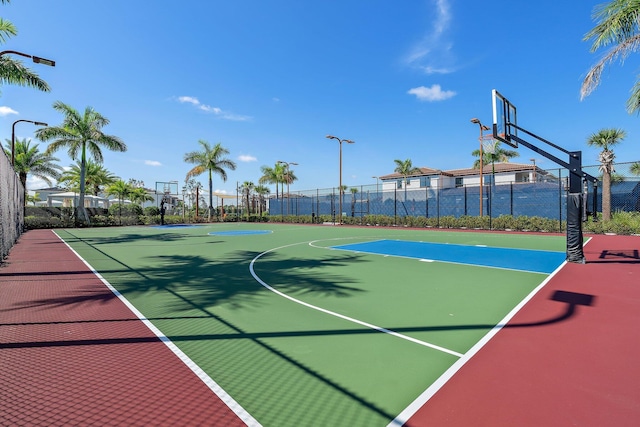 view of basketball court