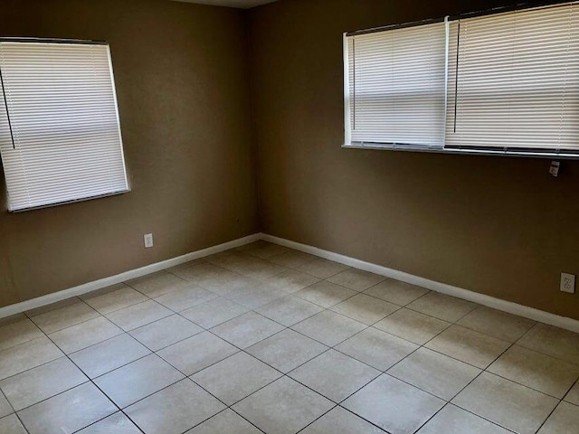 view of tiled spare room