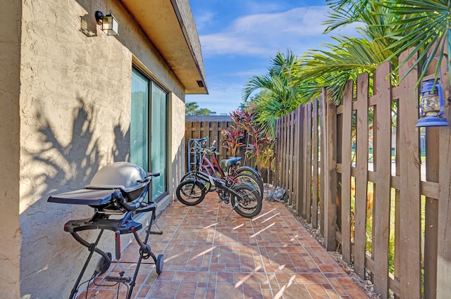 view of patio / terrace with grilling area